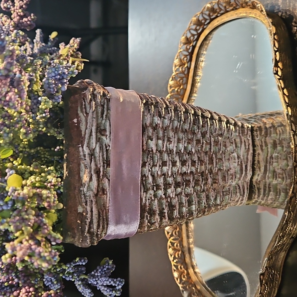 Lavender and Blue Floral Basket - Picture 4 of 4